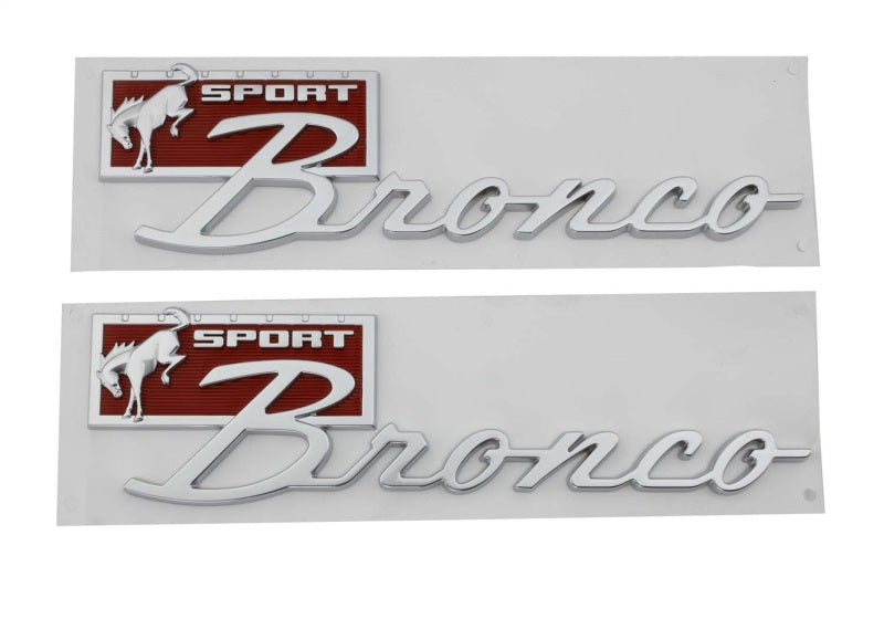Ford Racing Bronco Sport Script Fender Badge Kit