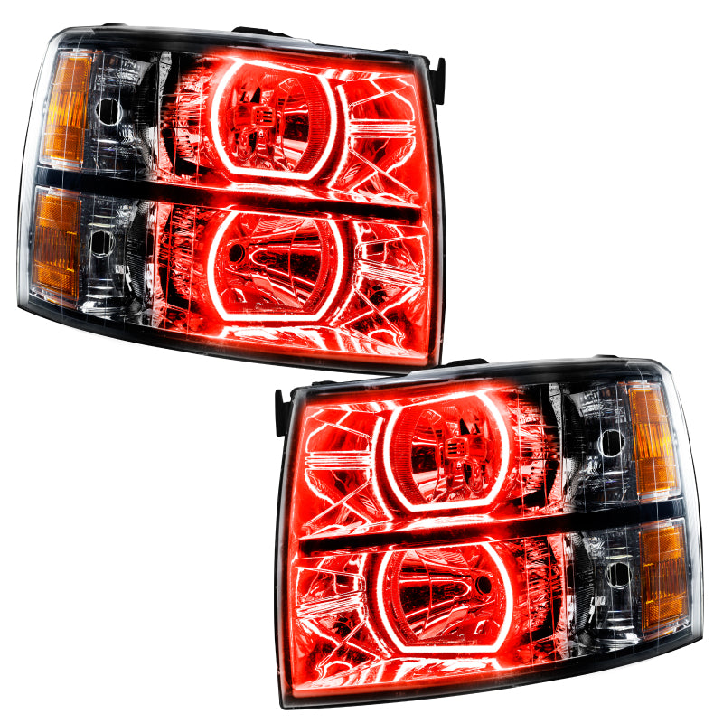 ORACLE Lighting Oracle 07-13 Chevrolet Silverado SMD HL - Black - Square - ColorSHIFT w/ BC1 Controller