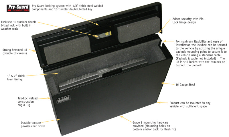 Tuffy Products Tuffy Laptop Computer Lockbox W/ Keyed Lock