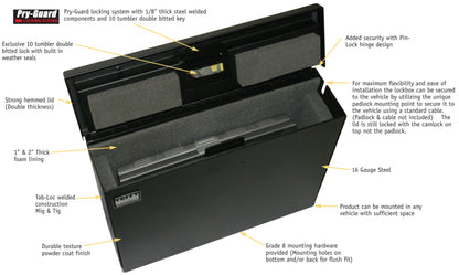 Tuffy Products Tuffy Laptop Computer Lockbox W/ Keyed Lock