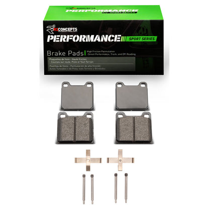 R1 Concepts R1 67-76 Porsche 911 Front Performance Sport Pads & Hardware Kit