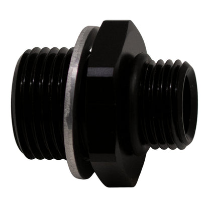 DeatschWerks 6AN ORB Male to M18 X 1.5 Metric Male (Incl O-Ring and Washer) - Anodized Matte Black
