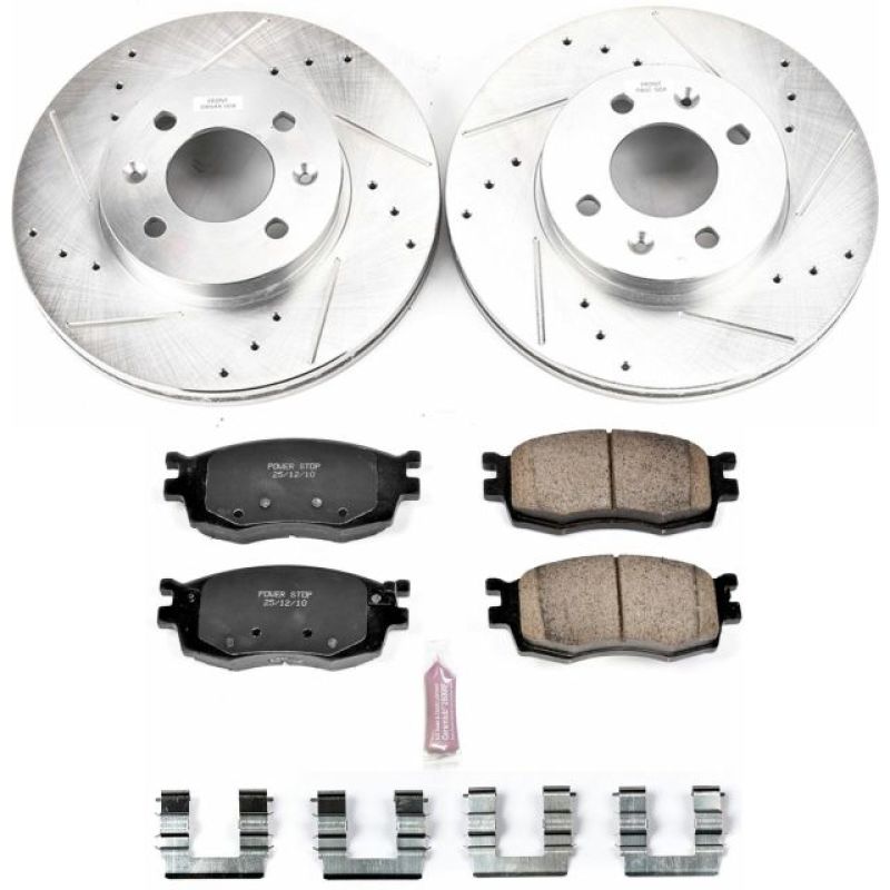 PowerStop Power Stop 06-11 Hyundai Accent Front Z23 Evolution Sport Brake Kit
