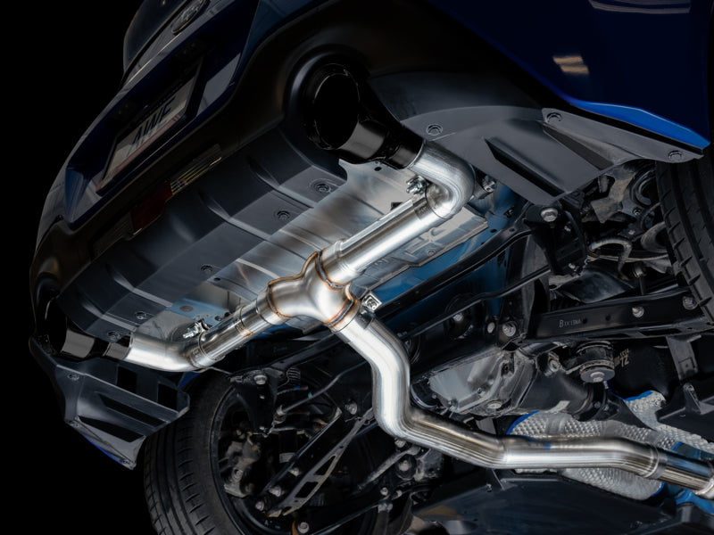 AWE Tuning Subaru BRZ / Toyota GR86 / Toyota 86 Track Edition Cat-Back Exhaust- Diamond Black Tips