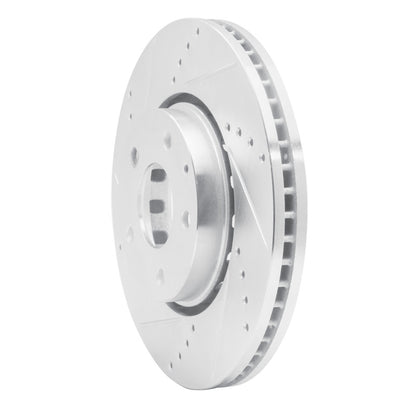 R1 Concepts R1 16-25 Mazda CX-5 Front Left Drilled & Slotted Silver Brake Rotor