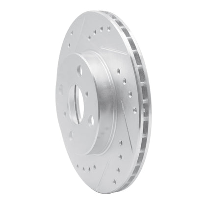 R1 Concepts R1 92-95 Toyota Paseo Front Left Drilled & Slotted Silver Brake Rotor