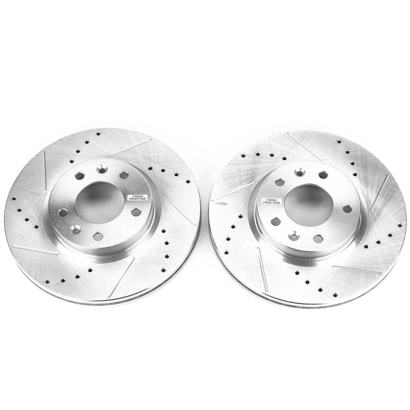 PowerStop Power Stop 06-12 Ford Fusion Front Evolution Drilled & Slotted Rotors - Pair