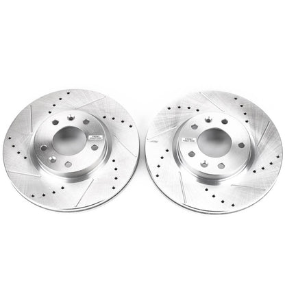 PowerStop Power Stop 06-12 Ford Fusion Front Evolution Drilled & Slotted Rotors - Pair