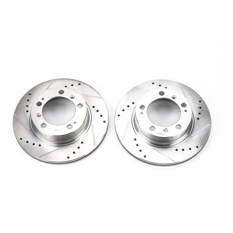PowerStop Power Stop 97-04 Porsche Boxster Rear Evolution Drilled & Slotted Rotors - Pair