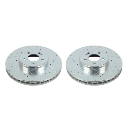 PowerStop Power Stop 16-20 Mercedes-Benz GLC300 Front Evolution Drilled & Slotted Rotors - Pair