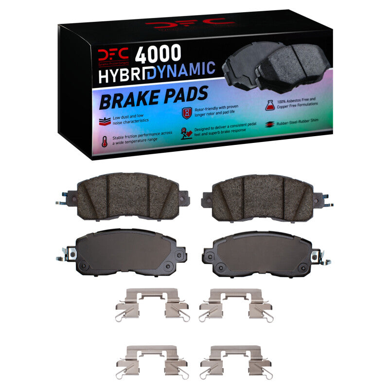 DFC 13-25 Nissan Leaf Front 4000 HybriDynamic Brake Pads and Hardware Kit