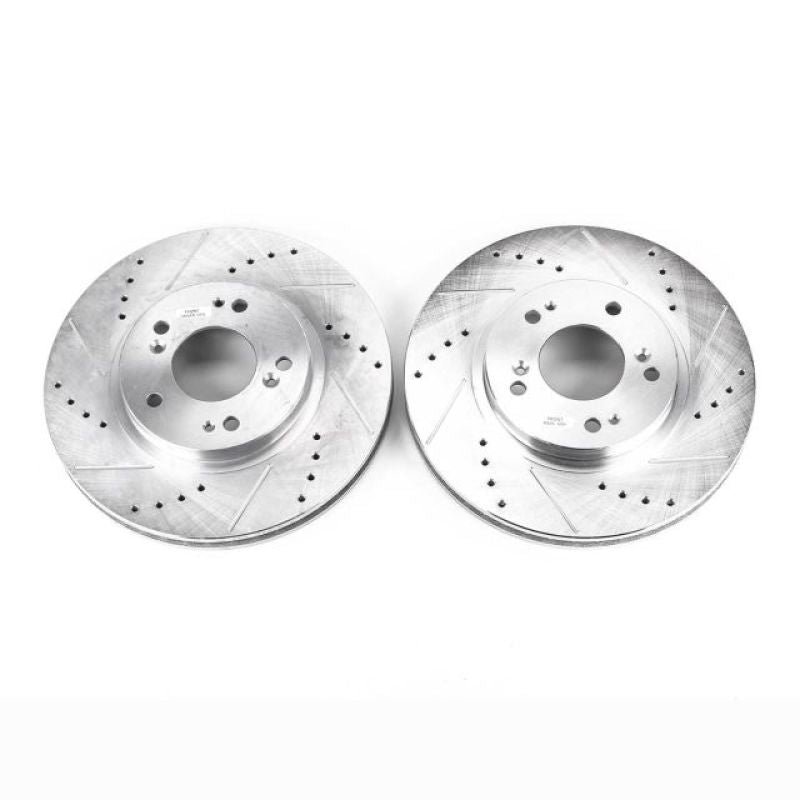 PowerStop Power Stop 04-08 Mitsubishi Endeavor Front Evolution Drilled & Slotted Rotors - Pair