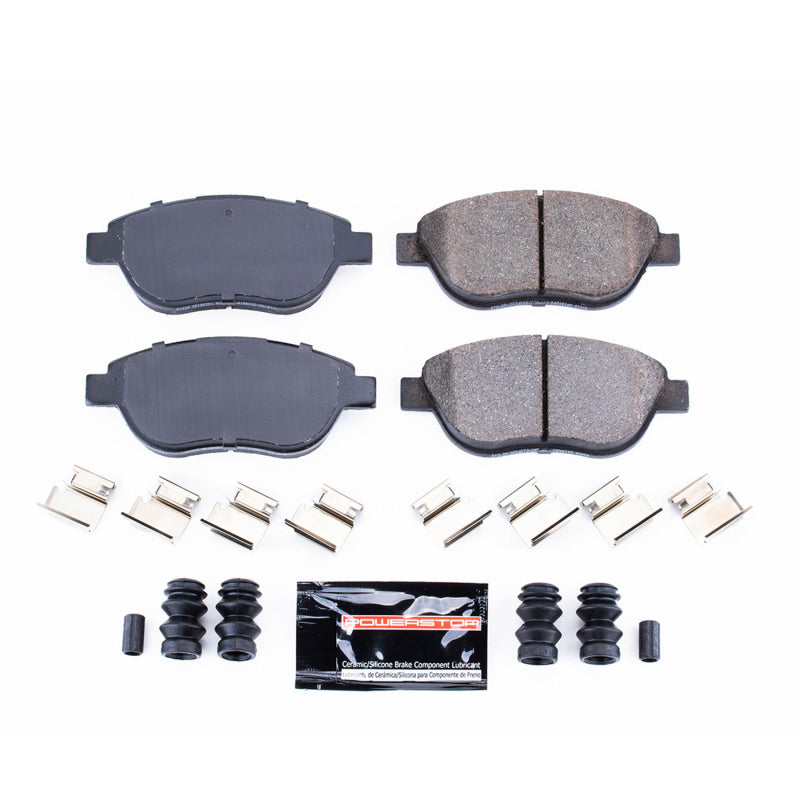 PowerStop Power Stop 12-18 Fiat 500 Front Z23 Evolution Sport Brake Pads w/Hardware