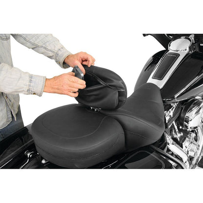 Mustang Motorcycle Mustang Harley Standard Touring Driver Backrest Pouch Cover - Black