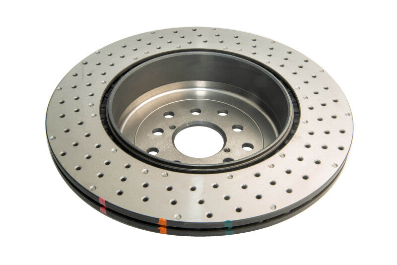 DBA 04-17 Subaru WRX STi Rear Cross Drilled/Dimpled 4000 XD Series Rotor