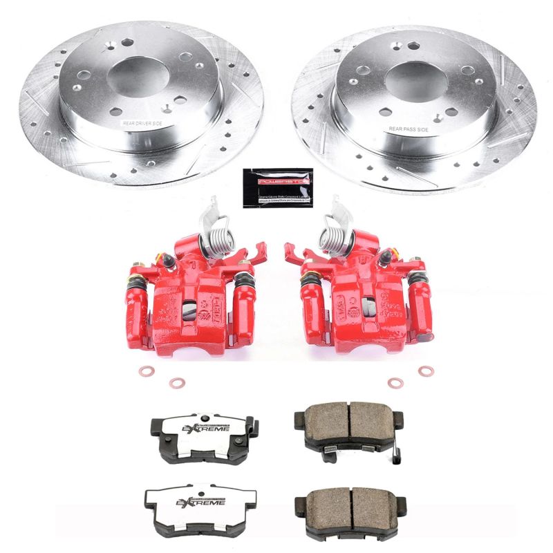 PowerStop Power Stop 98-02 Honda Accord Rear Z26 Street Warrior Brake Kit w/Calipers