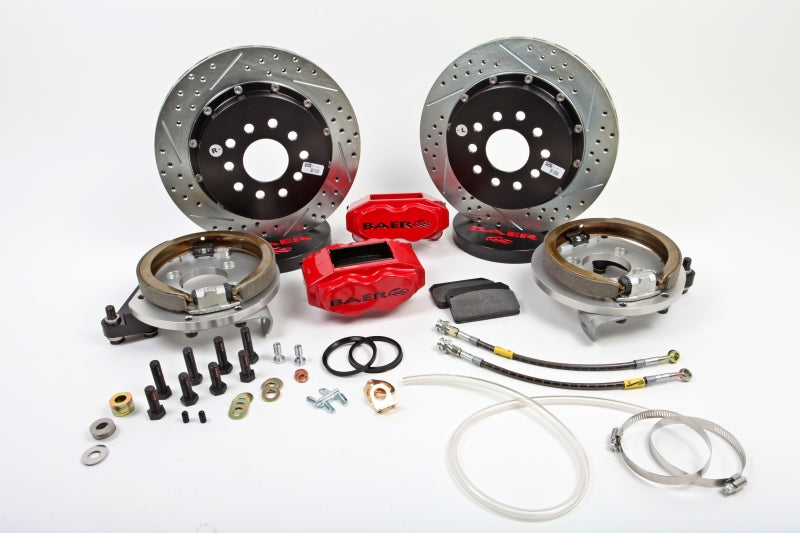 Baer Brakes Rear Ends w/ Ford 9in Early Big Bearing Housing Ends 13in SS4+ Rear SDZ Brake Kit - FR