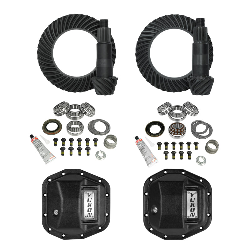 Yukon Gear & Axle Yukon Gear 18-23 Jeep JL & JT M220 Rear/M210 Front Stage 2 Gear Kit Package 5.38 RATIO w/ F&R Covers
