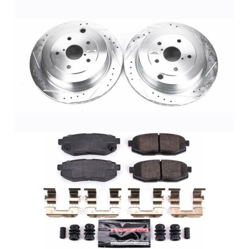 PowerStop Power Stop 06-07 Subaru B9 Tribeca Rear Z23 Evolution Sport Brake Kit