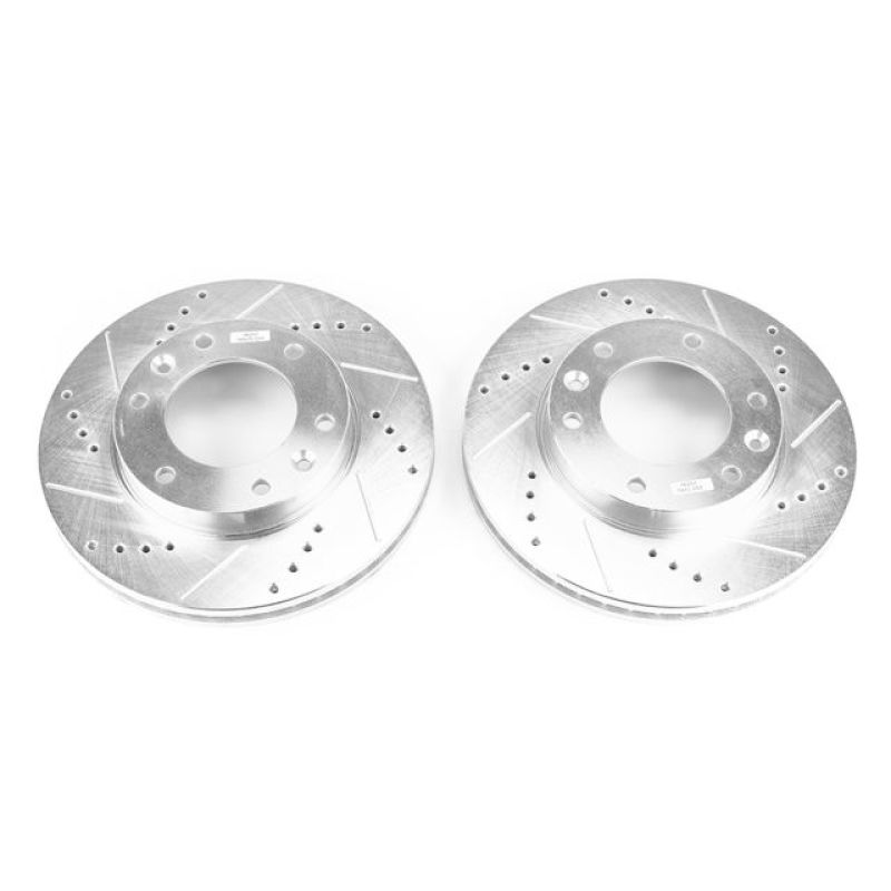 PowerStop Power Stop 07-08 Hyundai Entourage Front Evolution Drilled & Slotted Rotors - Pair