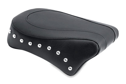 Mustang Motorcycle Mustang 06-17 Harley Dyna Standard Touring Passenger Seat w/Studs - Black
