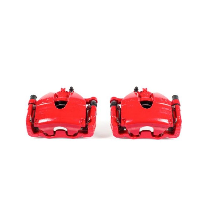 PowerStop Power Stop 07-08 Infiniti G35 Front Red Calipers w/Brackets - Pair