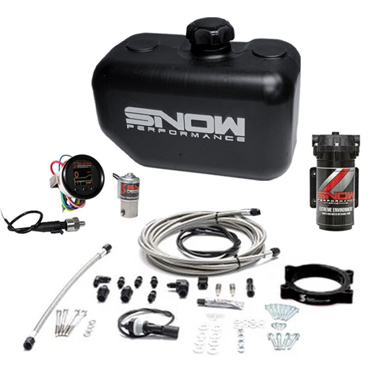 Snow Performance 10-15 Camaro Stg 2 Boost Cooler F/I Water Injection Kit (SS Braided Line & 4AN)