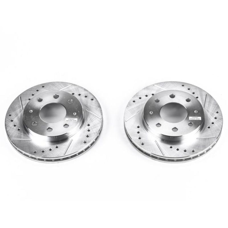 PowerStop Power Stop 91-93 Eagle GTX Front Evolution Drilled & Slotted Rotors - Pair