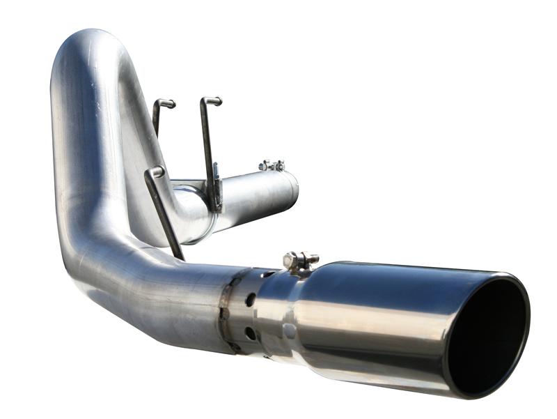aFe LARGE Bore HD Exhausts 4in DPF-Back SS-409 2016 Nissan Titan XD V8-5.0L CC/SB (td)