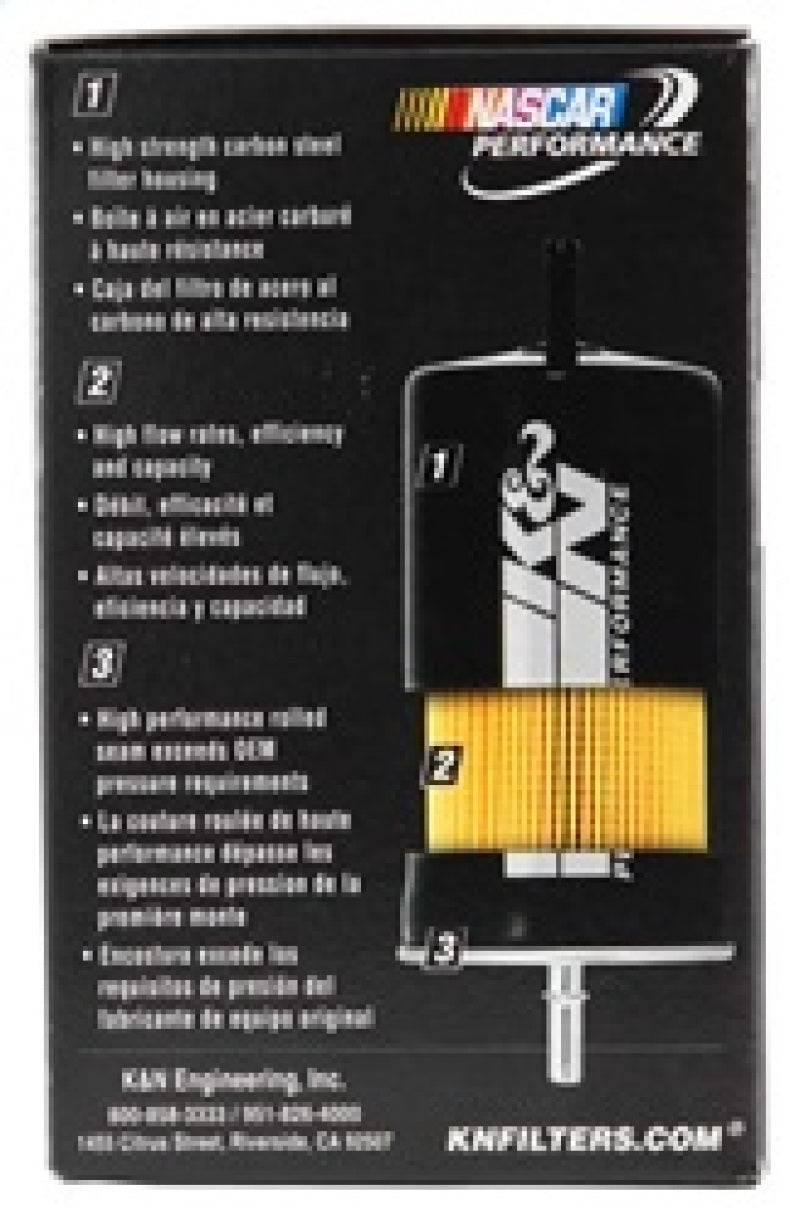 K&N Engineering K&N Cellulose Media Fuel Filter 1.688in OD x 3.813in L
