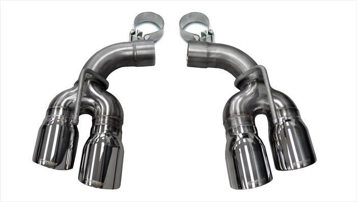 CORSA Performance Corsa 2017-2024 Chevy Camaro SS 2.75in Inlet / 4in Outlet Polished Tip Kit (For Corsa Exhaust Only)