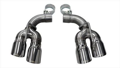 CORSA Performance Corsa 2017-2024 Chevy Camaro SS 2.75in Inlet / 4in Outlet Polished Tip Kit (For Corsa Exhaust Only)