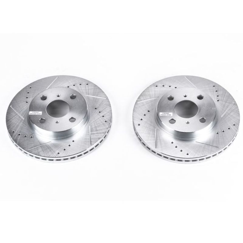 PowerStop Power Stop 04-06 Scion xA Front Evolution Drilled & Slotted Rotors - Pair