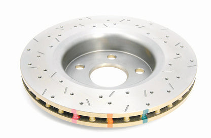 DBA 06-10 Jeep Commander Front 4000 Series Drilled & Slotted Rotor