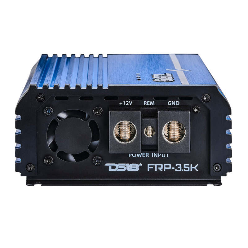 DS18 1-Channel Amp Class D Full-Range Monoblock 3500 Watts RMS/1ohm Blue