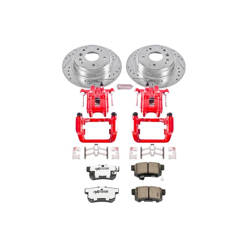 PowerStop Power Stop 04-08 Acura TL Rear Z26 Street Warrior Brake Kit w/Calipers
