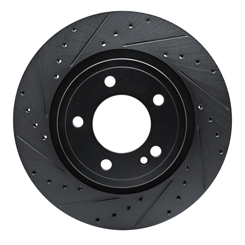 R1 Concepts R1 19-25 Mercedes-Benz G500 (Mexico) Rear Left Drilled & Slotted Black Brake Rotor