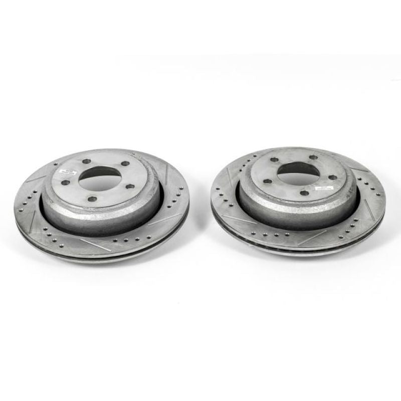 PowerStop Power Stop 10-11 Ford Ranger Rear Evolution Drilled & Slotted Rotors - Pair