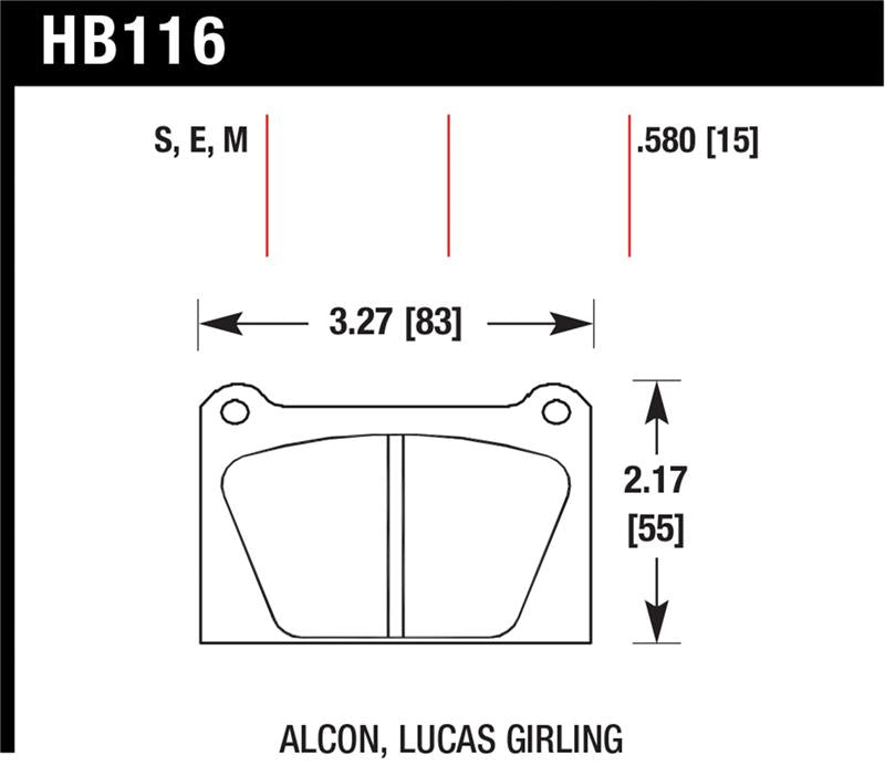 Hawk Performance Hawk Blue 9012 Motorsports Race Pads