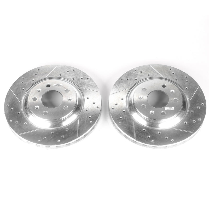 PowerStop Power Stop 06-07 Cadillac CTS Front Evolution Drilled & Slotted Rotors - Pair