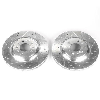 PowerStop Power Stop 06-07 Cadillac CTS Front Evolution Drilled & Slotted Rotors - Pair