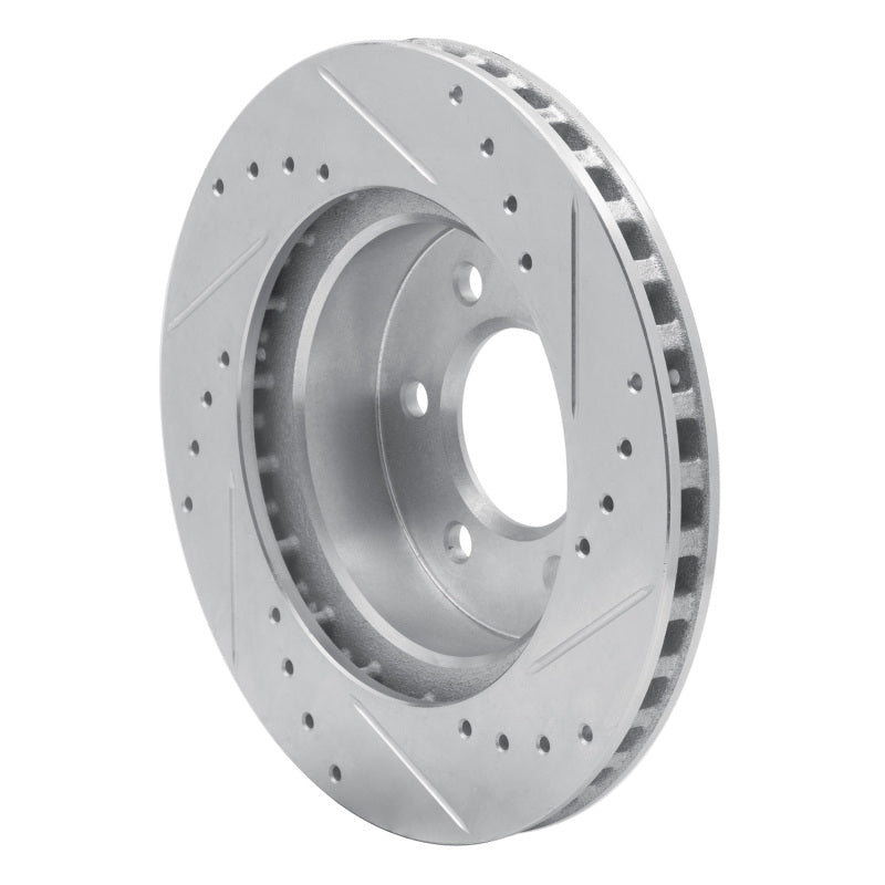 R1 Concepts R1 91-96 Dodge Dakota 4WD Front Left Drilled & Slotted Silver Brake Rotor