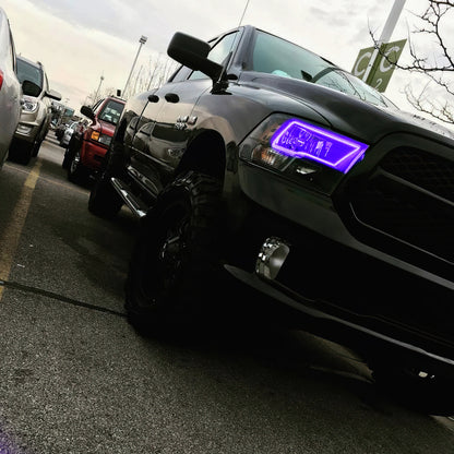 ORACLE Lighting Oracle Dodge Ram Sport 09-18 LED Headlight Halo Kit - ColorSHIFT w/ RF Controller