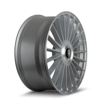 Touren 3610 TR10 24x10 / 5x112/120 BP / 35mm Offset / 74.1mm Hub Satin Silver Machined Wheel