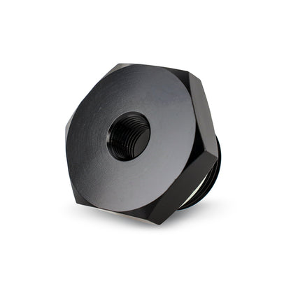 Mishimoto M22 x 1.5 With 1/8-27 NPT Port - Aluminum Fitting - Black