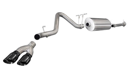 CORSA Performance Corsa 11-12 Chevrolet Silverado Crew Cab/Std. Bed 2500 6.0L V8 Black Sport Cat-Back Exhaust