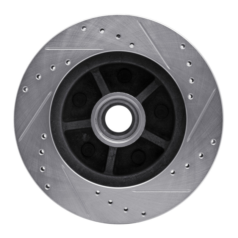 R1 Concepts R1 1988-1991 Chevrolet C1500 Front Left Drilled & Slotted Silver Brake Rotor