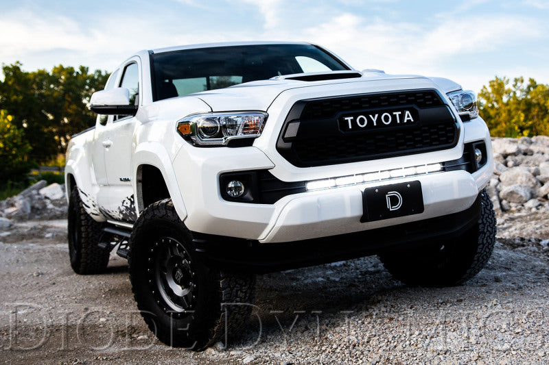 Diode Dynamics 16-21 Toyota Tacoma SS30 Stealth Lightbar Kit - Amber Driving