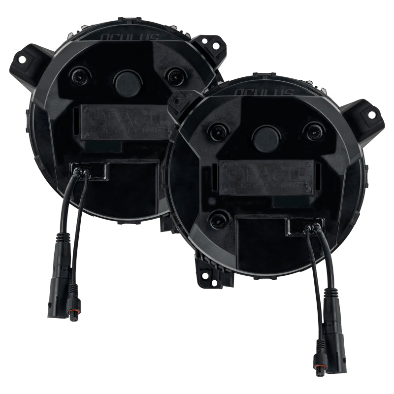 ORACLE Lighting Oracle Oculus Bi-LED Projector Headlights for Jeep JL/Gladiator JT Satin Silver 5500K