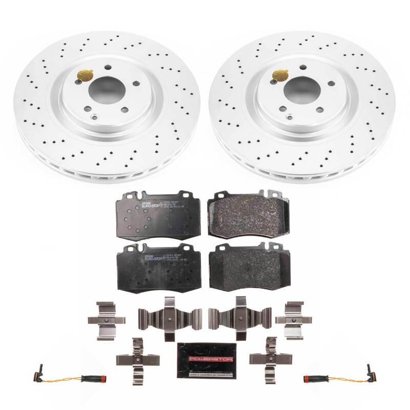 PowerStop Power Stop 02-04 Mercedes-Benz C32 AMG Front Euro-Stop Brake Kit